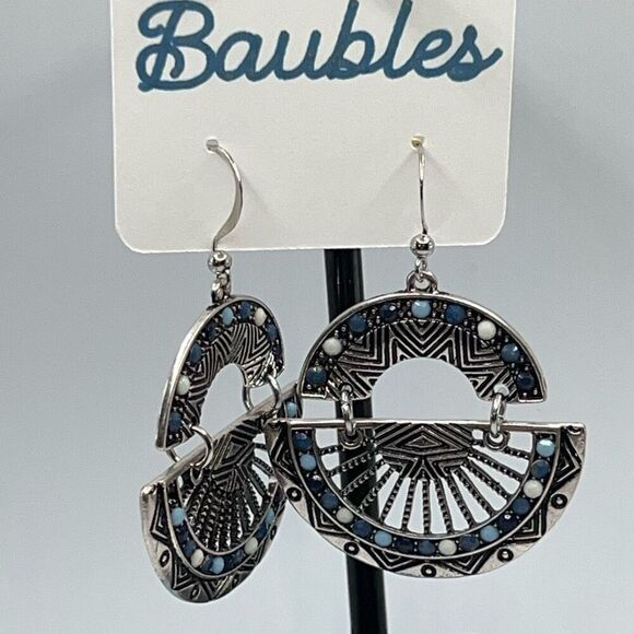 Baubles Boho Silver Dangle Earrings - Picture 1 of 3